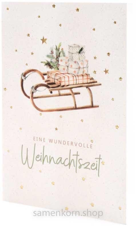 Faltkarte "Eine wundervolle Weihnachtszeit" Luk. 2,11