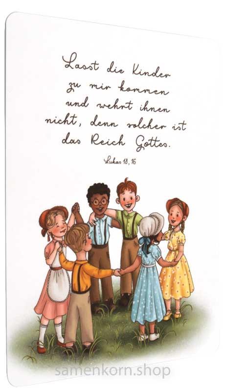 Postkarte - Lukas 18,16 - TS