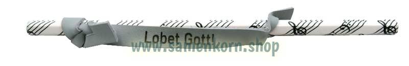 Bleistift "Notenschlüssel" mit Lederschlaufe
