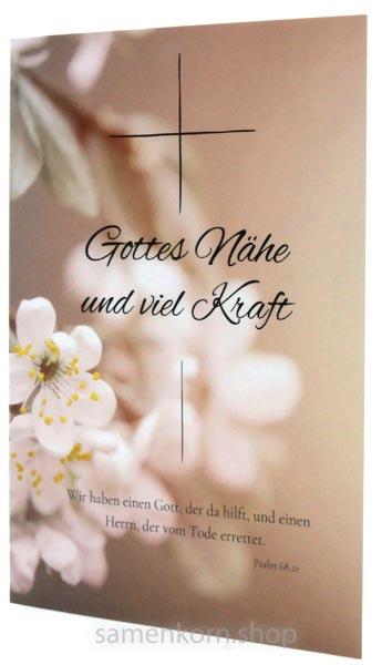 Faltkarte "Gottes Nähe und viel Kraft" Pa. 68,21