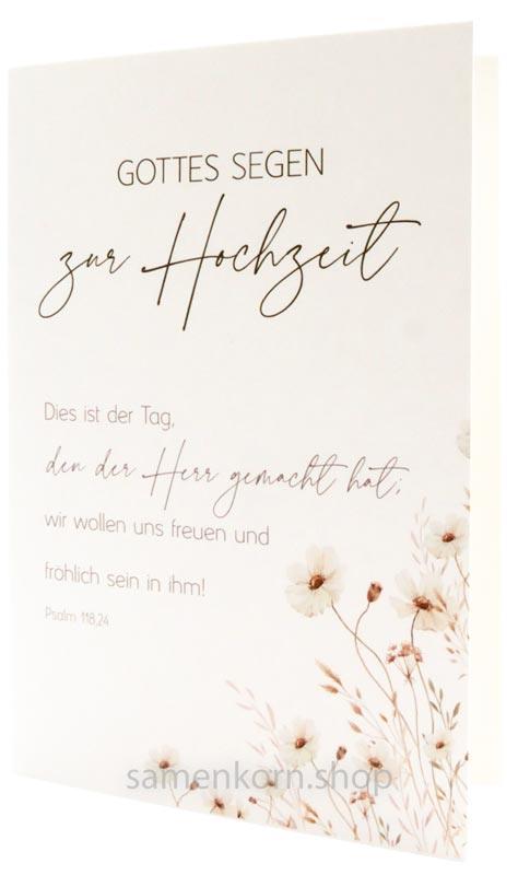 Faltkarte zur Hochzeit "Dies ist der Tag"