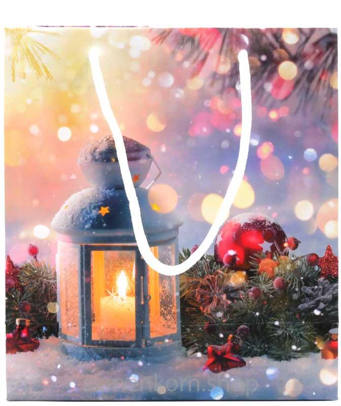 Geschenktasche 22,5x24,5 Laterne