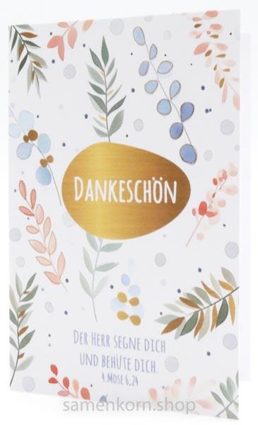 Midikärtchen "Dankeschön" 4.Mose 6,24