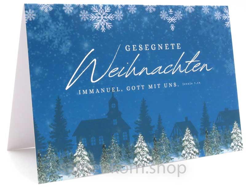 Faltkarte "Gesegnete Weihnachten" Jes. 7,14