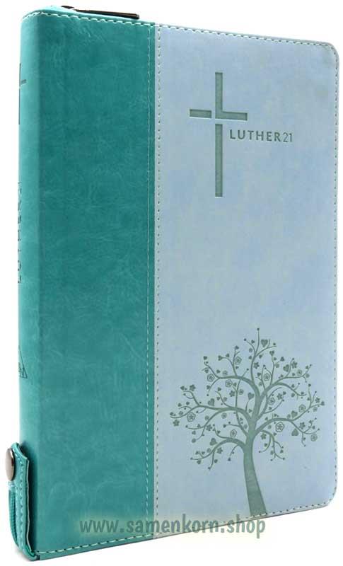 Luther21 - ST, GR, RV, SS - Kunstleder Blau/Türkis 