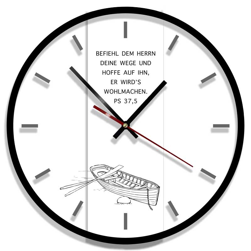 Wanduhr "Befiehl dem Herrn deine Wege..."