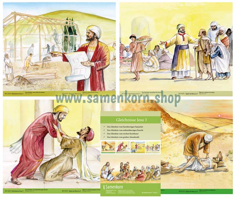 Gleichnisse 3 / Bildermappe für Kinderarbeit