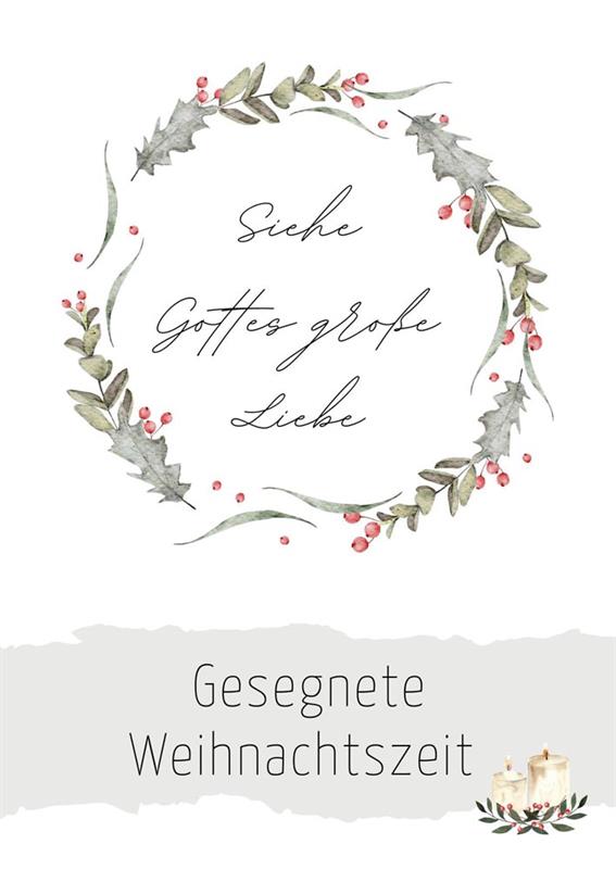 Postkarte "Gesegnete Weihnachtszeit"