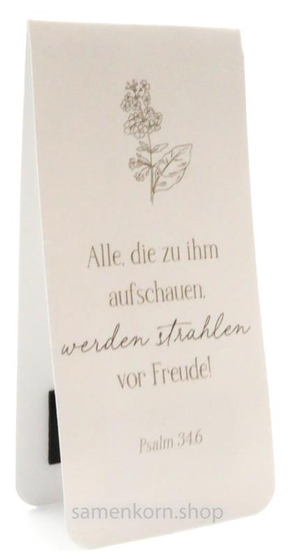 Magnetlesezeichen "Alle, die zu ihm aufschauen"