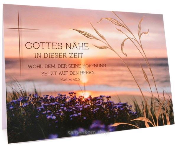 Faltkarte "Gottes Nähe in dieser Zeit" Ps. 40,5