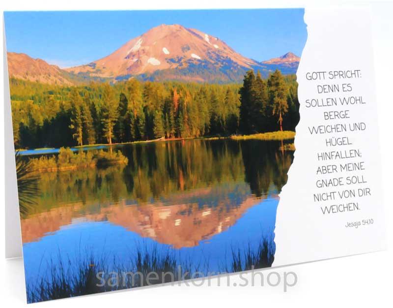 Faltkarte "Denn es sollen wohl Berge ..."