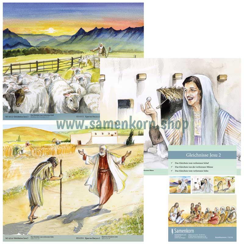 Gleichnisse 2  / Bildermappe für Kinderarbeit
