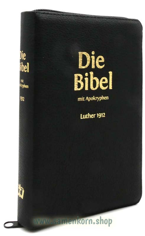 Die Bibel Luther 1912 Leder TA  mit Apokryphen/ Buch