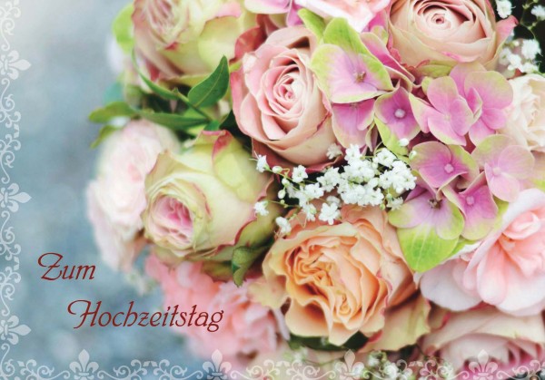 Doppelkarte FS "Zum Hochzeitstag"