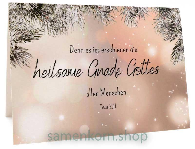 Faltkarte "Heilsame Gnade" / Titus 2,11