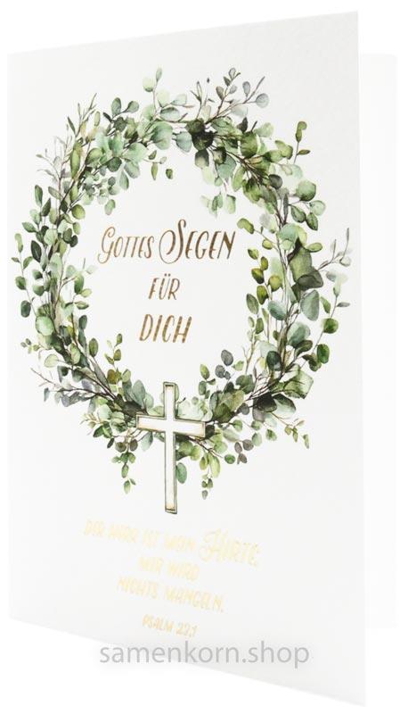 Doppelkarte "Gottes Segen für dich" Ps 23,1
